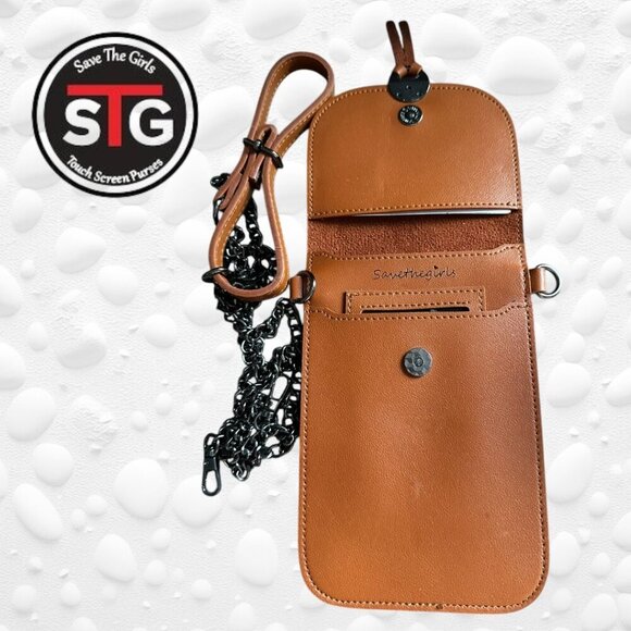 SAVE THE GIRLS RFID Crossbody Bag - Credit Card Touch Screen Phone Bag NWOT - Picture 4 of 6